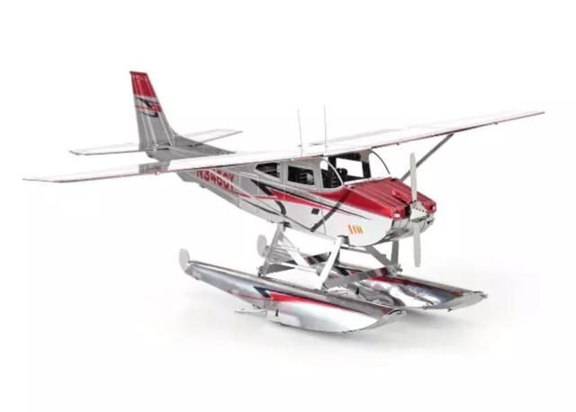 Metal Earth Cessna 182 Floatplane Fascinations 3D Sheet Metal Model Kit MMS111