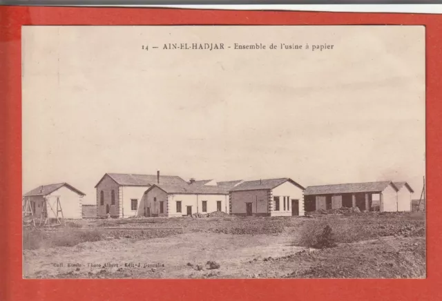Cpa - Algeria - Ain - El Hadjar - Paper Factory Set