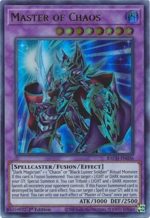 Master of Chaos - BACH-EN036 - Ultra Rare 1st Edition Near Mint Yugioh RSD