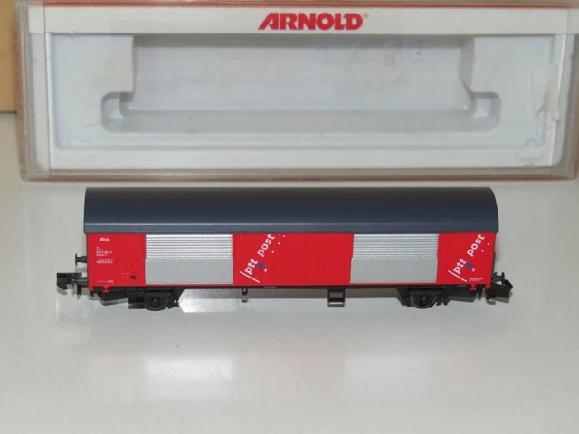 N Arnold 4212 NS Wagon de Marchandise Couvert Hbbkkss „ Ptt Post “ Neuf Ovp 4927