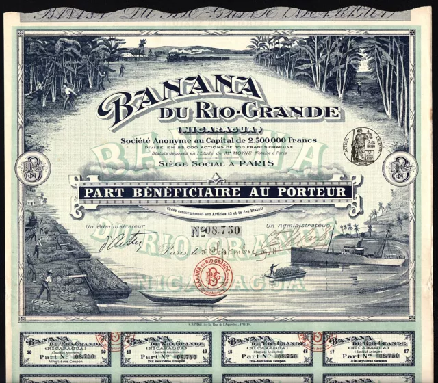 1913 Nicaragua: Banana du Rio-Grande 2