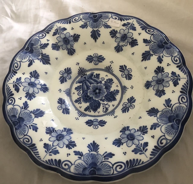 DELFTS BLAUW 1574 Royal G - Hand Painted Holland - Assiette Murale ...