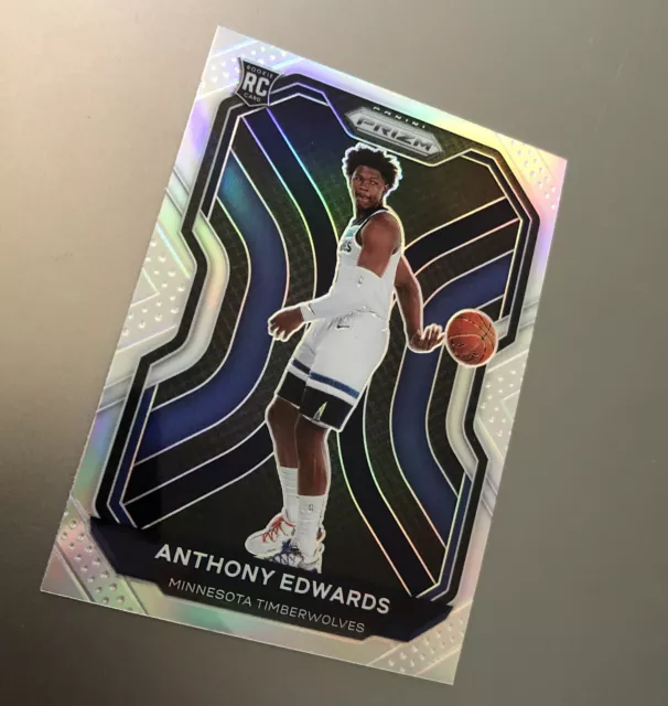 Anthony Edwards #258 Silver Prizm Rookie RC Minnesota Timberwolves NBA 2020-21