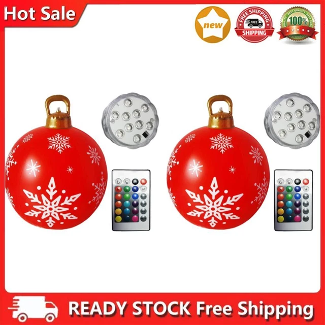 60cm inflatable Christmas ball, PVC, bright, inflatable Christmas ball