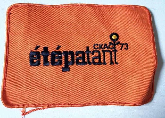 Large Vintage Radio CKAC 1973 Embroidered Back PATCH Montreal Quebec