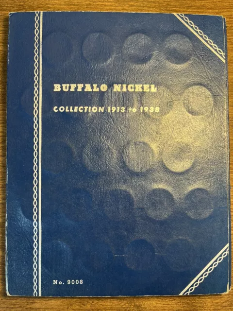 Buffalo Nickel Complete Set Collection Nickels Lot 1913-1938 in Whitman Album 64