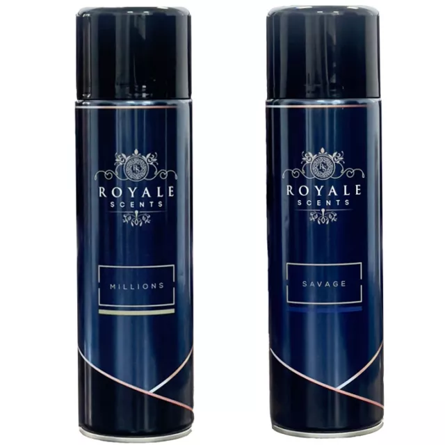 2x 500ml Royale Scents Turbojet Air Freshener Millions Savage Sovereign