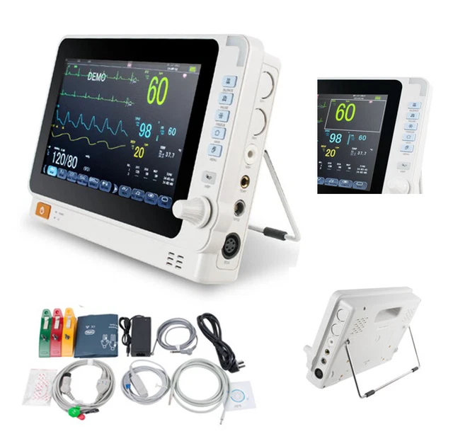 PORTABLE MEDICAL 10 Patient Monitor 6 Parameter Hospital Vital Sign