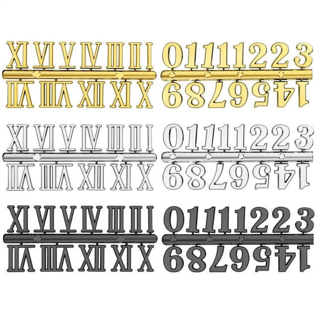 DIY-CLOCK NUMBERS ROMAN Numerals Quartz-Needle Wall Clocks Replacement ...