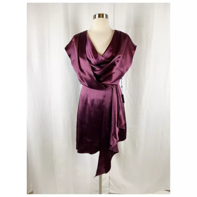 Laundry by Shelli Segal Wine Red Women's Size 4 Cocktail Formal Dress Lined Mini