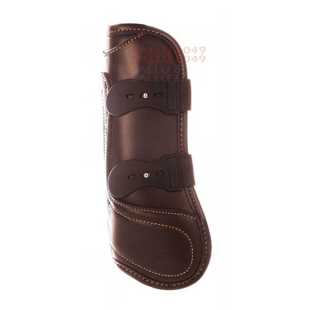 New Large Classic Lightweight Genuine Brown Leather Horse Leg Splint Boot