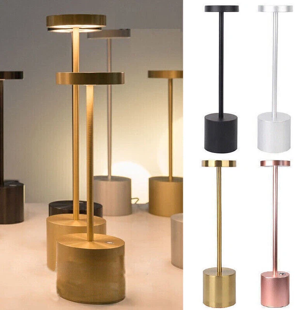 Auraglow AG717C Kensington Touch-Tischlampe – Wiederaufladbar, IP44, 60h Laufzeit – Kupfer, Für Garten & Innen