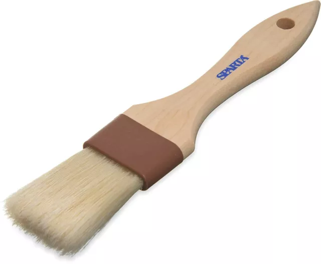 2-Pack - Carlisle 403700 Sparta 1" Pastry Brush with Boar Bristles