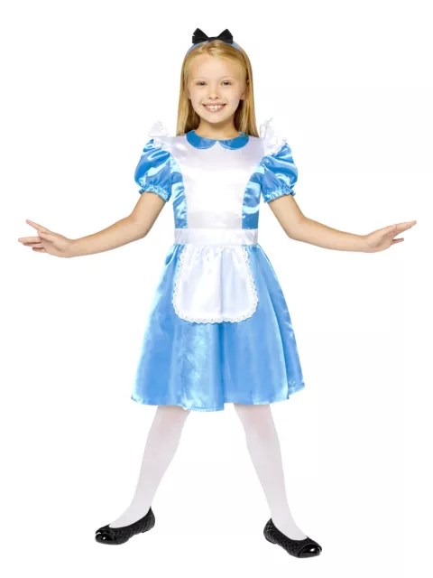 Child Alice Fancy Dress Wonderland Costume Fairytale World Book Day Kids Girls