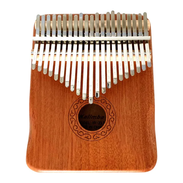 Mahogany 21 Key Kalimba Thumb Piano Mbira Musical Instrument Gift for Beginners 2