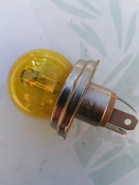 Ruiandsion Ampoule Halogène BA21D 6V 45/40W – Phare Moto & Voiture Blanche Ultra Lumineuse – 600 Lm – Plug & Play