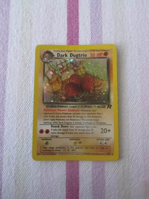 collezione completa carte pokemon set team rocket (holo, rare, 1° edizione)