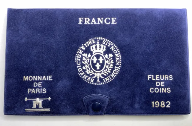 Coffret FRANCE - Fleur de coins 1982 Monnaie de Paris Mdp