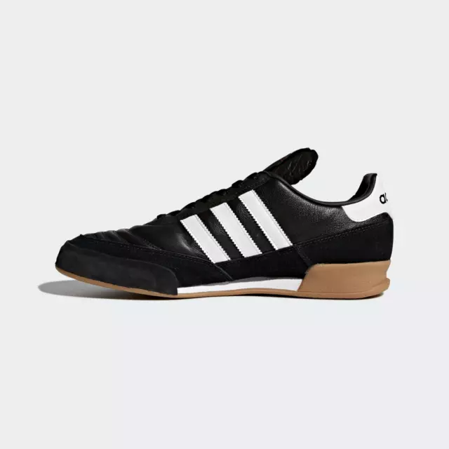 Adidas Mundial Goal Schuh IN Schwarz/Gummi und Weiß 2