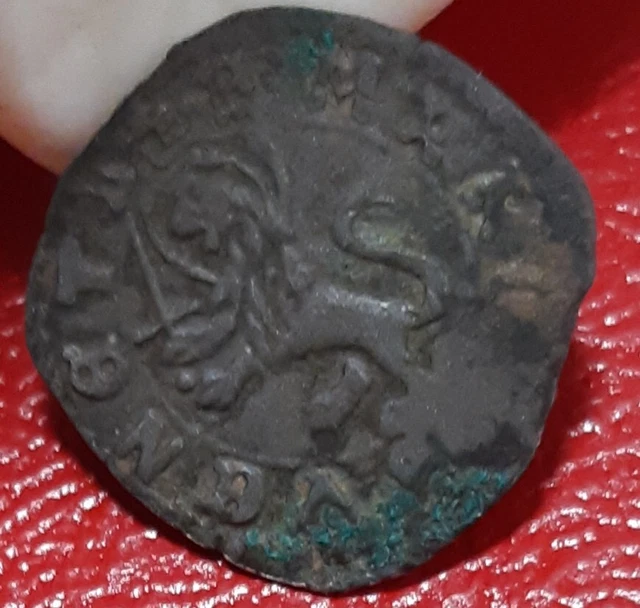 1423-1457 Italy Venice Doge Francesco Foscari 1 Quattrino. Billon Coin  .8g