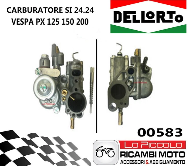 Carburatore Dell'Orto SI 24.24E Per Vespa PX125, PX150, P200E - Cod. 583