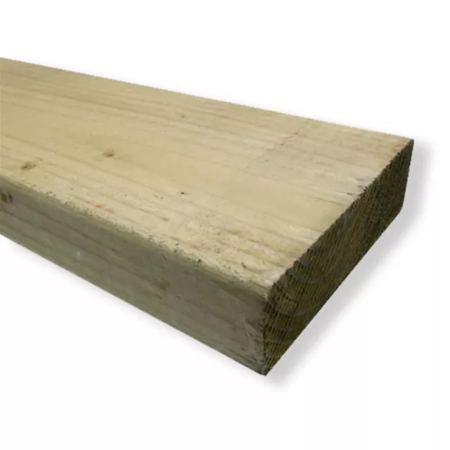 Timber Treated 4 x 2 (47 x 100mm) C16/C24 Graded Sawn - Multi Lengths & Qty 3