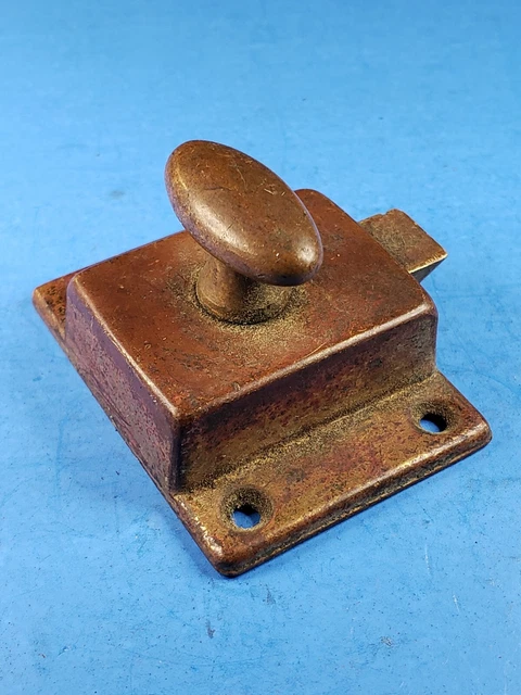 Thumb Twist Spring Latch Cabinet Lock Solid Brass