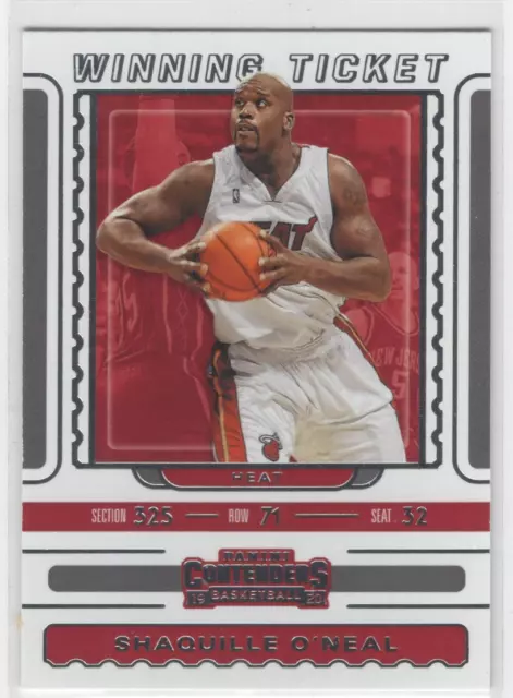 2019-20 Panini Contenders Shaquille O'Neal Winning Ticket