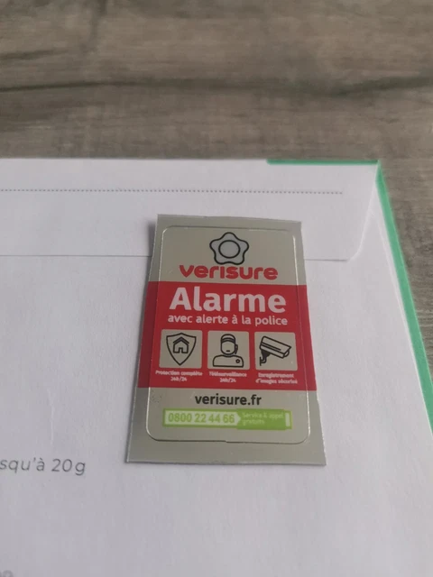 2 Autocollants Verisure 2026 - 8x5 Cm - Neuf - Promotion - Alarme Maison