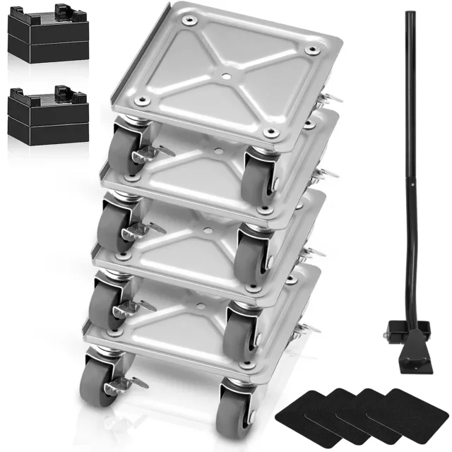 VEVOR Furniture Slider 5pcs Mover Lifter Set 360° Swivel Wheel Dolly Kit 500Lbs