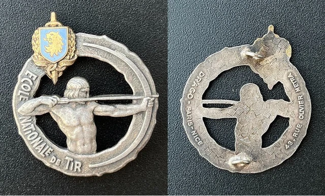 Insigne École Nationale De Natation – 3e Tritons – Blason Vintage