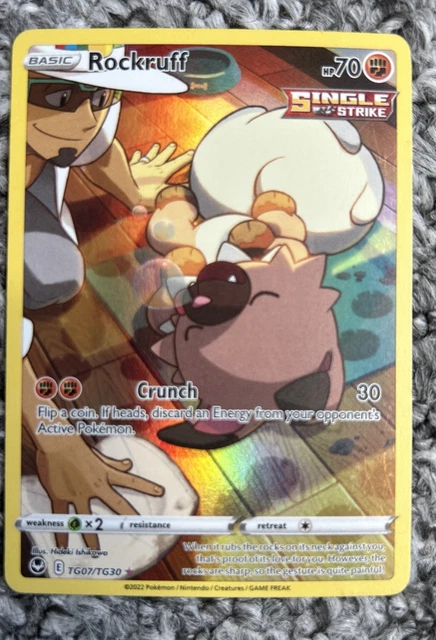 Rock Ruff Card POKEMON - ROCKRUFF - TG07/TG30 - SWSH Silver Tempest - Trainer Gallery ...