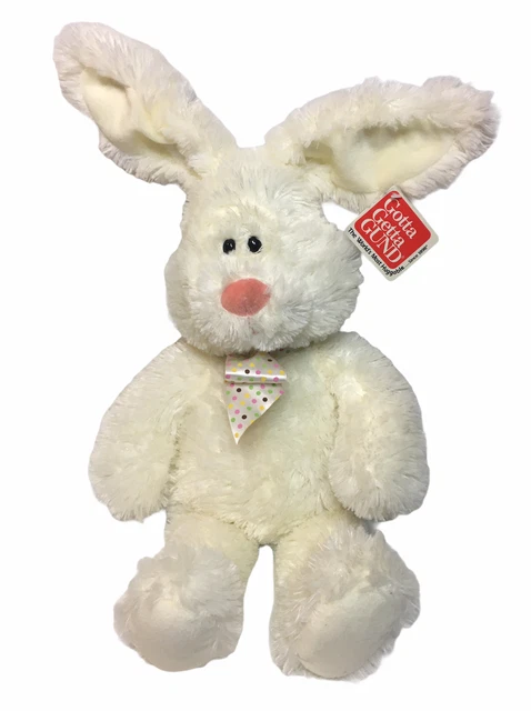 Gund Eggbert Bunny Rabbit RARE Plush White Cream Stuffed Animal Boscov's 16" NWT