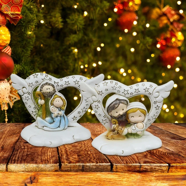 NATIVITY SCENE FIGURES Catholic Figurines Birth of Jesus Ornament Holy