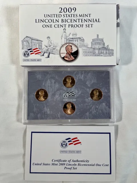 2009-S Lincoln Bicentennial One Cent Proof Set US Mint Issued