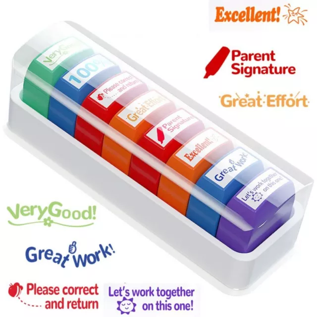 Personalised Teacher Merit Stamps Teacher Auto-Refilling Homework Reward Stamps