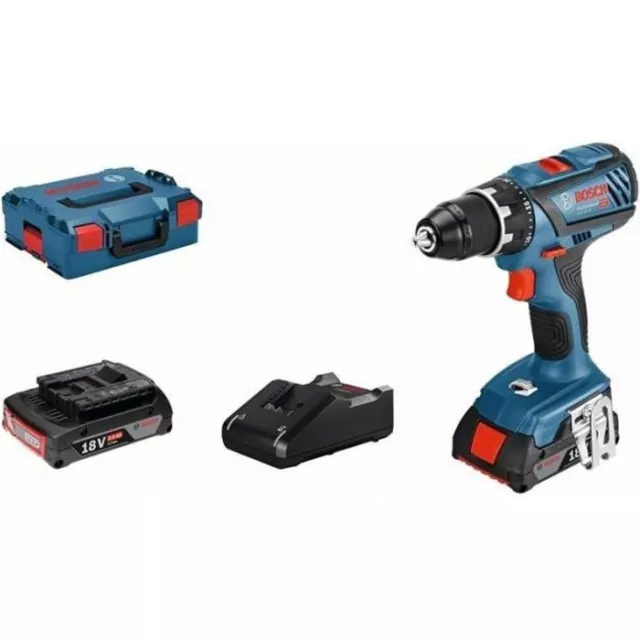 Perceuse-visseuse Bosch Professional GSR 18V-28 + 2 batteries 2,0Ah + chargeur