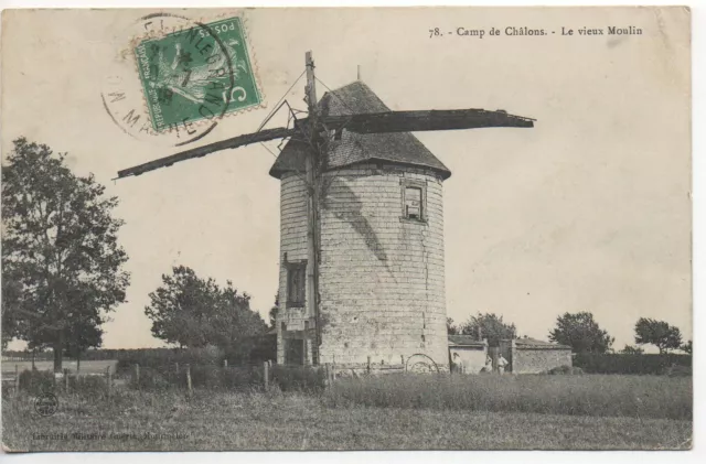 CHALONS SUR MARNE - Marne - CPA 51 - Vie MILITAIRE - le camp - le vieux moulin