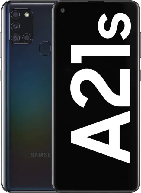 Samsung Galaxy A21s Smartphone, 6,5"" 4G Simfrei, 32GB schwarz - generalüberholt gut