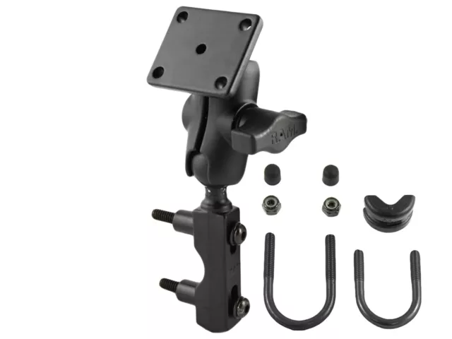 RAM-B-178U-A RAM Motorcycle Clutch Mount with Short Arm and Square AMPS Adapter