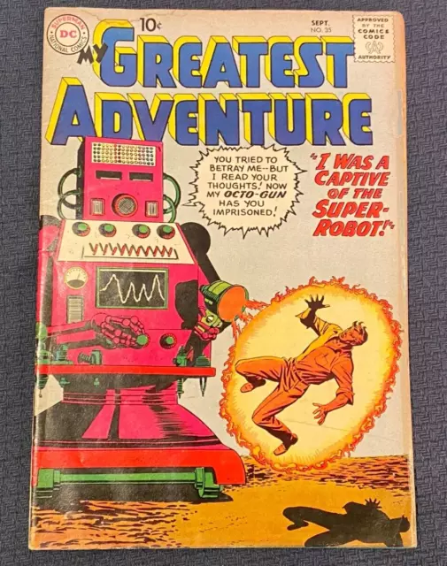 My Greatest Adventure 35 Sci Fi Fantasy DC Comic Book 1959 Silver Age Vtg Cardy