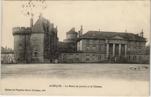 CPA ALENCON - The Palace of Justice and the Castle (138395)
