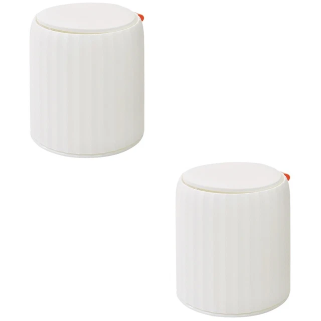 2pcs Haushalt kleiner Müll kann bequemer Müll können Deckel -Desktop -Mülleimer