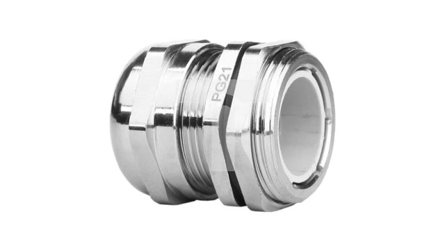 PG21 Kabelverschraubung 10-18 mm IP68 vernickeltes Messing DGN 3138 /T2DE