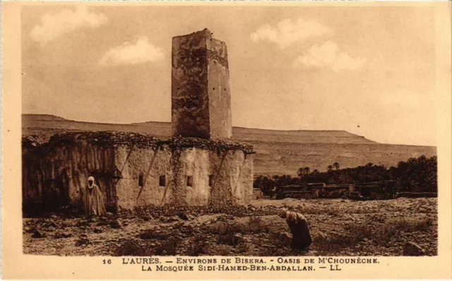 CPA AK BISKRA Env - L'Aures - Oasis de M'Chouneche - Mosque ALGERIA (1291562)