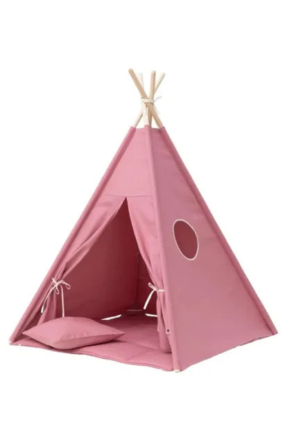 Tipi Indianerzelt Kinder Indianer Spielzelt Teepee Tent Plain Blush Pink 'Zelt