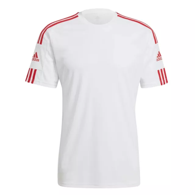 adidas Squadra 21 Trikot Herren - weiß/rot Fußball Trainings Shirt Sport