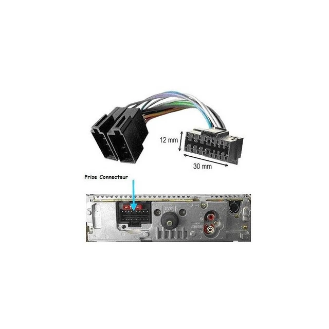 Câble ISO Pour Autoradio Pioneer MVH-AV170 / AV180 - TechExpert, Neuf, Garantie 3 Ans