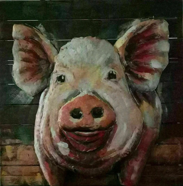 pig hanging decoration 3d decorative paintings hot new wholesale home decor meta