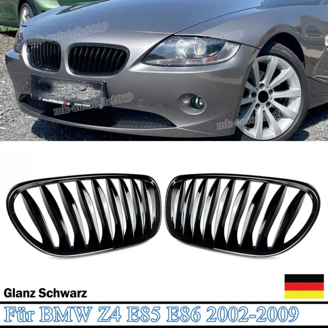 Sport Kühlergrill Performance Schwarz Glanz passend für BMW Z4 E85 E86 2002-2009